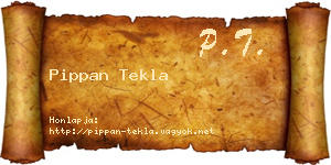 Pippan Tekla névjegykártya